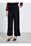 Women Black Wide Leg Trousers - 2