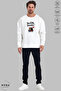Unisex Forever Printed Crew Neck Hoodless Oversized 100% Cotton Combed Cotton Sweatshirt - 2