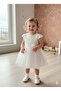 Cute Special Occasion Baby Kids Dress with Rose Accessories