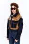 Women's Fur Leather Large Pocket Buttoned Warm Jacket Casual Coat - 6