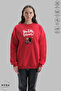Unisex Forever Printed Crew Neck Hoodless Oversized 100% Cotton Combed Cotton Sweatshirt - 3
