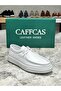 Genuine Leather White Napa Handmade Casual Men's Shoes 1903-Paris