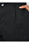 Men Black Pleated Tapered Linen Trousers - 3