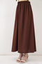 Women's Long Ayrobin Skirt 8050 - Brown - 4