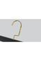 Wooden (Gold Hook Lama) Clothes Hangers for Pants and Skirts, Black Color, 8 Pieces - 3