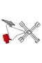 Universal Key for Electrical Panels Knipex, 76mm - 2