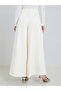 Women White Wide Leg Trousers - 4