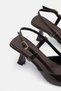 Women's Heeled Shoes with Ankle Buckle, Stylish Rustic Patent Leather Fabric Women's Shoes - 6