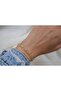 Blk228 Round Stone Detail Thin Gold Bracelet 17 cm + 3.5 cm Extension) - 2