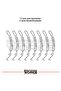 Cfmoto nk250 wheel rim sticker set - 8 piece inner rim decal - 3