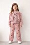 Girl's Hearted Bodysuit Denim Jeans Set - 4