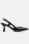 Women's Heeled Shoes with Ankle Buckle, Stylish Rustic Patent Leather Fabric Women's Shoes - 3
