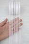 10 Pieces of Organza Tulle Ribbon White 1 cm 22 Meters, Bundle, Engagement, Dowry, Gift, Packaging, Decoration, Wedding - 3