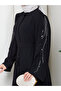Stone-Embellished Abaya Tight-Fait Women's Ferace Dress - 5