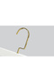 Wooden (Gold Hook Lama) Clothes Hangers for Pants and Skirts, White Color, 24 Pieces - 2