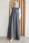 Anthracite Gilet Dress with Pocketed Stitching Detail - 3