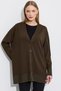 Rayon cardigan with glittery skirt khaki