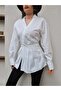 Waist-Corseted Poplin Shirt - 3