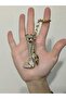 White Stone Keychain & Bag Charm with Boot Figure – Stylish Bag Ornament - 5