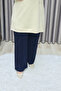 Women's Clothing Plus Size Wide Leg Cotton Pocket Lined Nergiz Trousers - 5