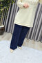 Women's Clothing Plus Size Wide Leg Cotton Pocket Lined Nergiz Trousers - 4