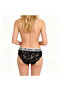Women's Elastic Waist Lace Back Leopard Pattern Slip Panties Bb2184 - 2