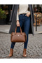 Polo of Colors Women's Soft Faux Leather Large Size Hand Shoulder Bag (30*23 cm) - 2