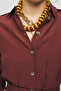 Women's Double-Breasted Crop Shirt - 2