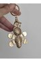 Butterfly Figured Pink and White Stone Keychain & Bag Charm – Stylish Bag Ornament - 4
