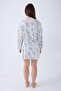 Women's 50% cotton 50% modal 3-piece lace-trimmed shorts pajama & robe set – lightweight, breathable loungewear set - 4