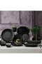 Ent Otel 12 cm Bone Square Boat Plate Black Matte - 2