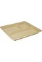 3 Compartment Bio Degradable Tray, Pack of 10pcs, Light Brown - 3