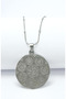 Silver Color Double-Sided Esmaül Hüsna & Protective Prayer 316L Stainless Steel Necklace with 60cm Dorica Chain - 2