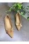 Tan Stone Bowknot Women's Daily Ballerinas - 3