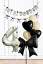 Black Bow Concept Birthday Balloon Set Age Balloon Set228