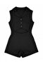 Girl's Low-Cut Detailed Design Jumpsuit - 4