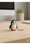 Penguen Keychain Movable Plastic - 2