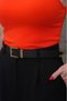 Antique Buckle End Suit Pants Belt Jeans Belt Coat Belt Dress Belt Shirt Belt - 4