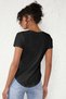 Women's V-Neck Black Basic T-Shirt |   Cotton Short Sleeve Casual T-Shirt - 6