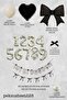 Black Bow Concept Birthday Balloon Set Age Balloon Set228 - 2