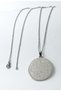Silver Color Hat Ayetel Kürsi Prayer Protective 60cm Thin Accordion Chain 316L Stainless Steel Necklace - 3