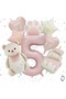 Retro Colors Concept Birthday Party Set Age-5