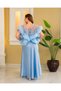 Women's Long Nightgown Satin and Tulle - 2
