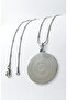Silver Color Double-Sided Esmaül Hüsna & Protective Prayer 316L Stainless Steel Necklace with 60cm Dorica Chain - 7
