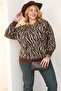 Plus Size Patterned Soft Sweater - 4