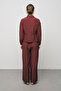 Women's Modern Waist-Tied Zippered Solid Color Viscose Jacket - 5