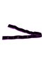 Purple 90x4 cm knitted elastic aerobic power pilates yoga sports exercise physical therapy resistance band - 2