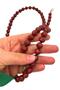 80 cm Burgundy Color Bag Handle with Hook and Light Gold Metal - 2
