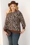Plus Size Patterned Soft Sweater - 2