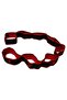 Red 90X4 cm Knitted Elastic Aerobic Power Pilates Yoga Fitness Exercise Physical Therapy Resistance Rubber Band